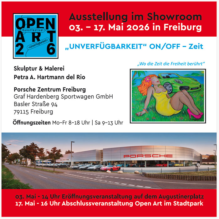 Porschezentrum Freiburg Ausstellung Petra Hartmann